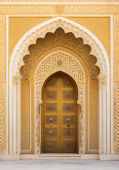 Yellow Door Backdrop For Maternity & Model Shoot