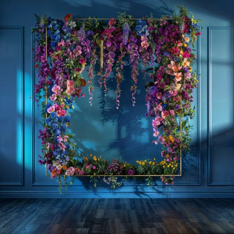 Blue Blossoms Photography Backdrops for Stunning Portraits