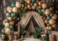 Safari Adventure Photo Backdrop – Jungle Theme for Kids Party or Baby Shower