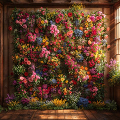 Elegant Bloom Multicolor Backdrop