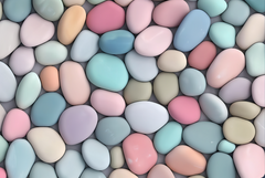 Multicolor Stones Floor Drop