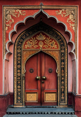 Luxury Red Door Backdrop For Maternity & Model Shoot