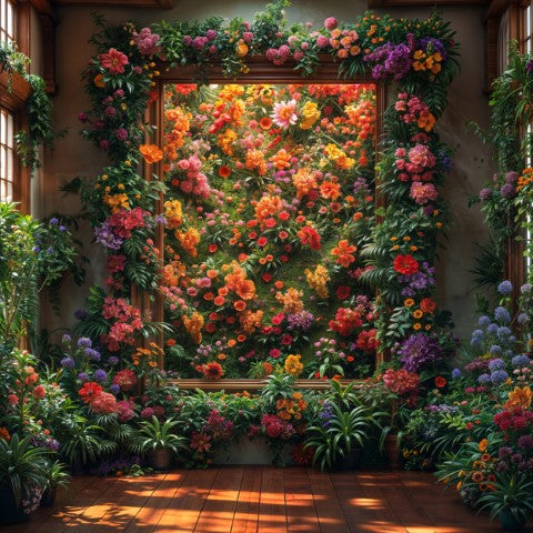 Floral Fantasy Wall for Model Shoots