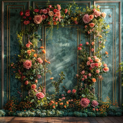 Dreamy Blue Floral Backdrops for Model & Studio Shoots