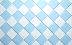 Blue & White Tiles Floor Drop