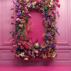 Soft Pink Flower Backdrops for Model Portfolios
