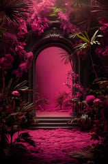 Premium Pink Floral Photography Backdrop for Professional Studios