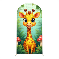Wild One Jungle Theme Arch Backdrop