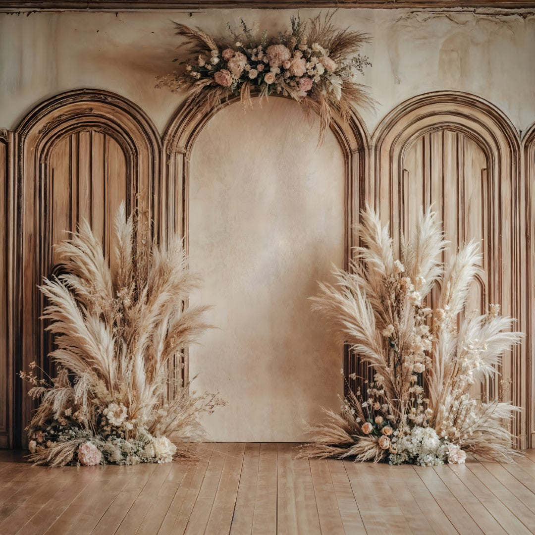 Beige Boho Photography Backdrop – Aesthetic & Elegant