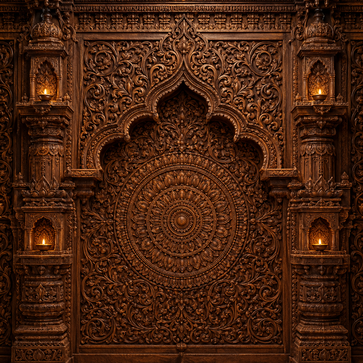Royal Mandala Temple Ganesh Festival Background