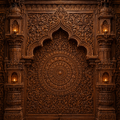 Royal Mandala Temple Ganesh Festival Background