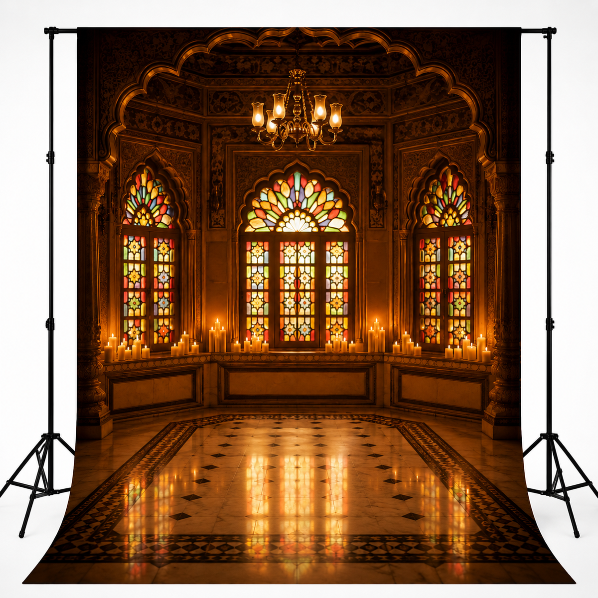 Backdrop Layers Royal Stained Glass Palace Photography Backdrop