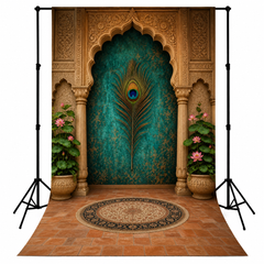 Royal Peacock Heritage Mughal Arch Backdrop