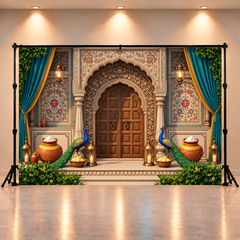 Krishna Janmashtami Celebration Backdrop