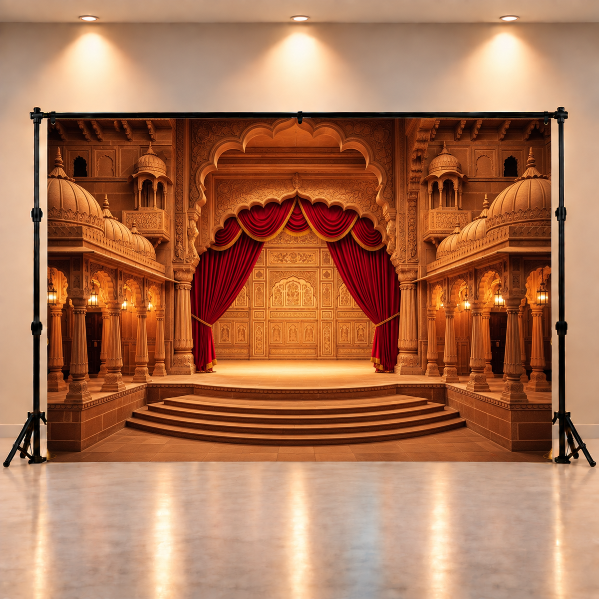 Janmashtami Palace Theme Photography Backdrop