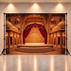 Janmashtami Palace Theme Photography Backdrop