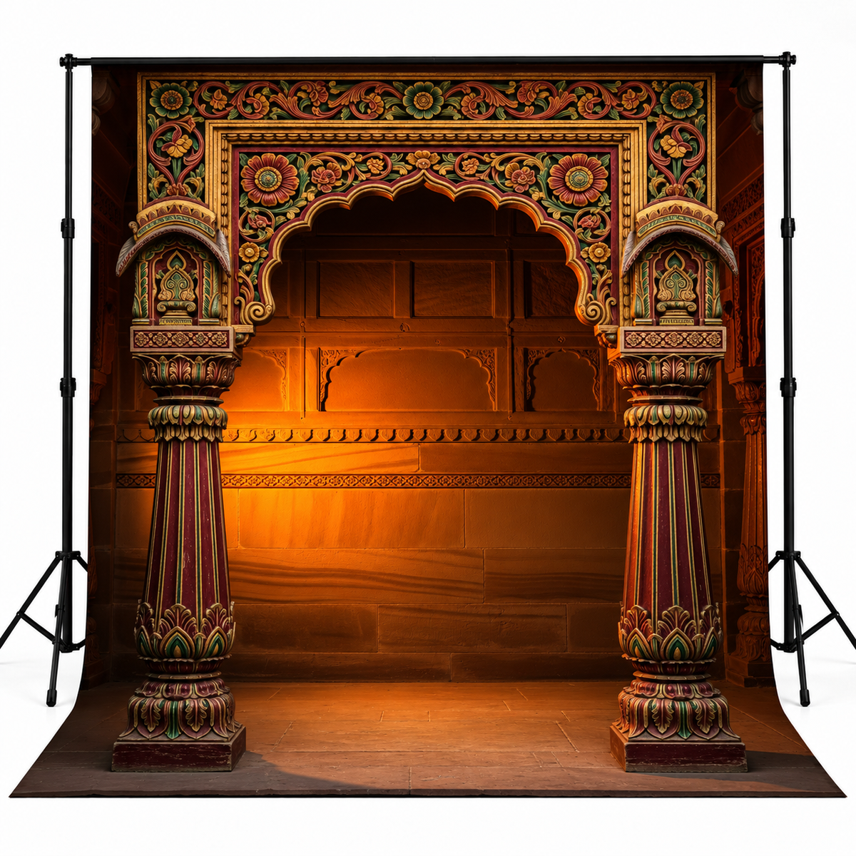 Royal Rajasthani Haveli Arch Heritage Photography Backdrop