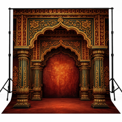Royal Mughal Palace Arch Heritage Photography Backdrop