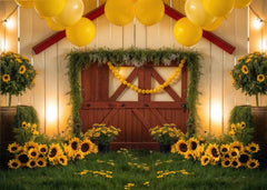 Kids Photography Studio Backdrop – Barnyard Scene