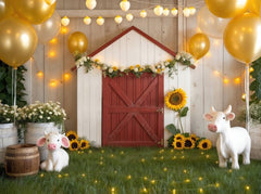 Farm Party Backdrop for Cake Smash Sessions