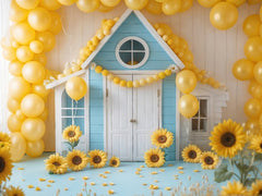 Country Farm Balloon Photo Background for Kids