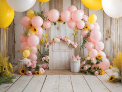 Rustic Farm Cake Smash Background for Baby Shoots
