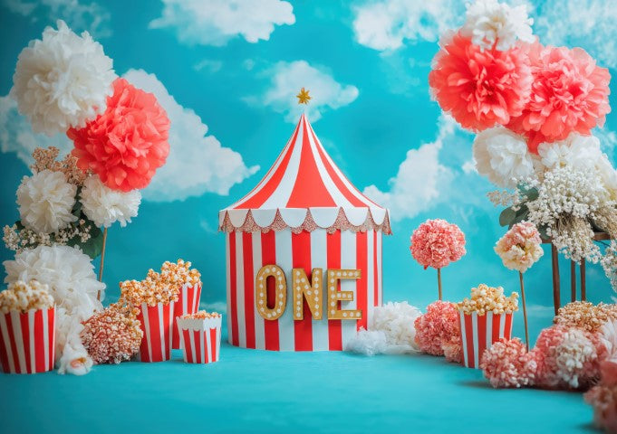 Circus-Themed Backdrops for Baby & Kids Photography