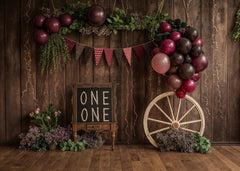 Cowboy Backdrops for Baby Milestone Photography