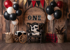 Rustic Cowboy-Themed Backdrops for Kids Photography