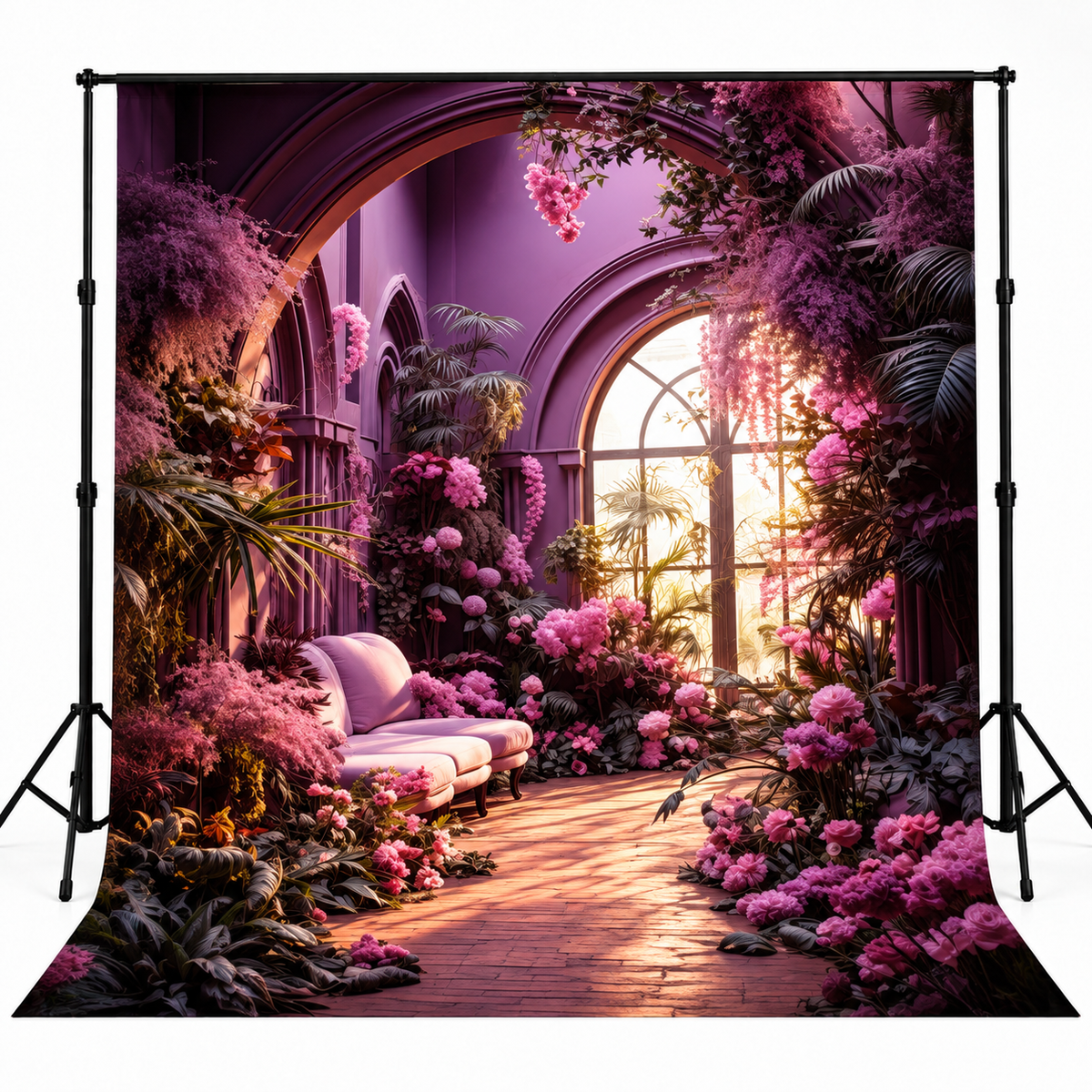 Luxury Violet Floral Conservatory Garden Interior