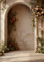 Minimalist Beige Photo Backdrop for Model Shoots