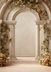 Beige Luxury Photography Backdrop for Models