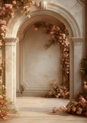 Luxury Beige Photo Backdrop for Fashion & Portrait Shoots