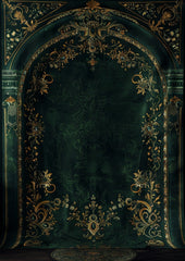 Luxury Green Photography Backdrop For Model Shoot