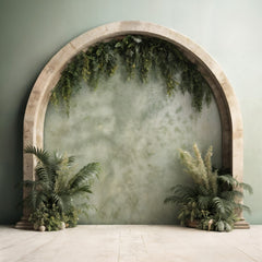 Natural Green Boho Photography Backdrops
