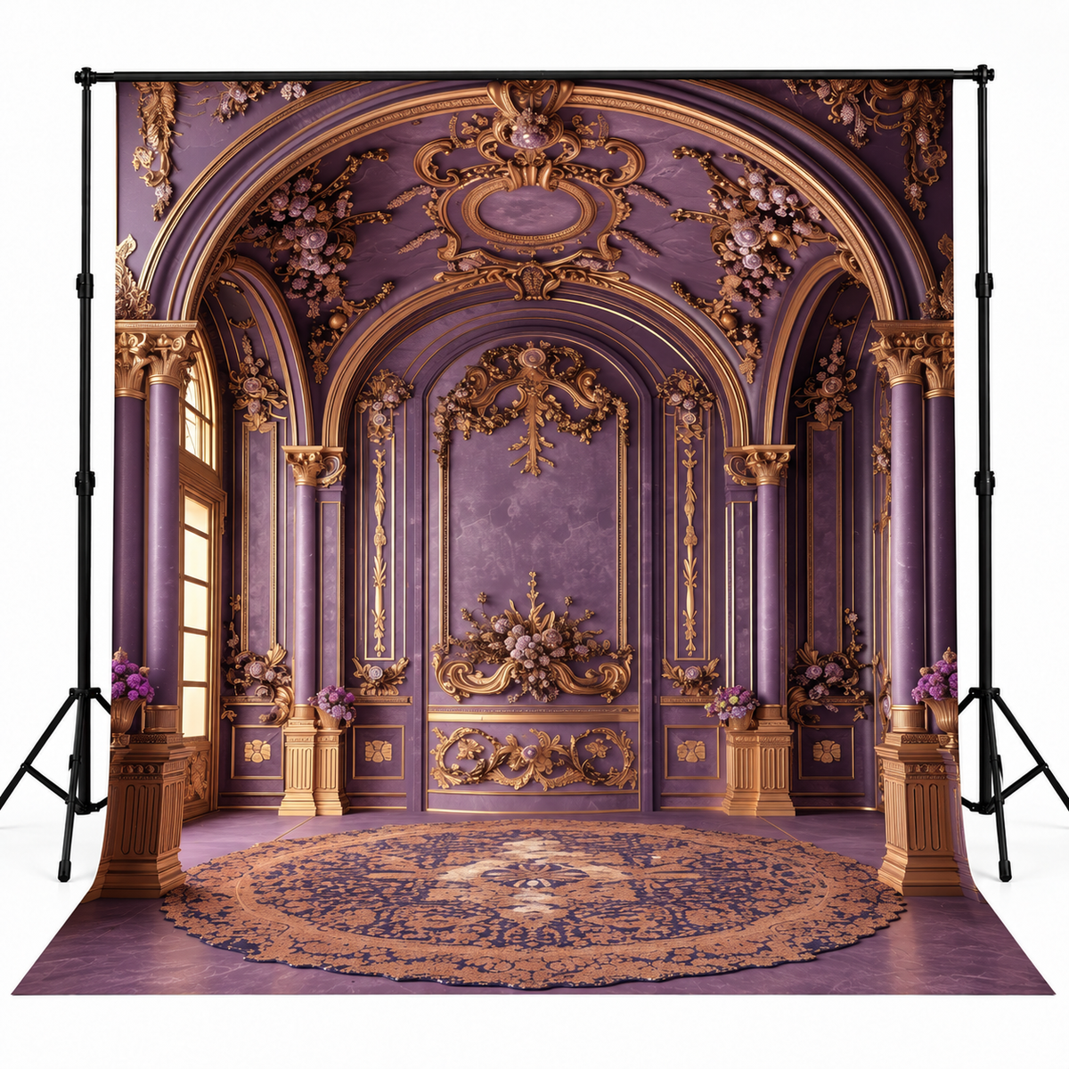 Imperial Black & Gold Baroque Palace Door