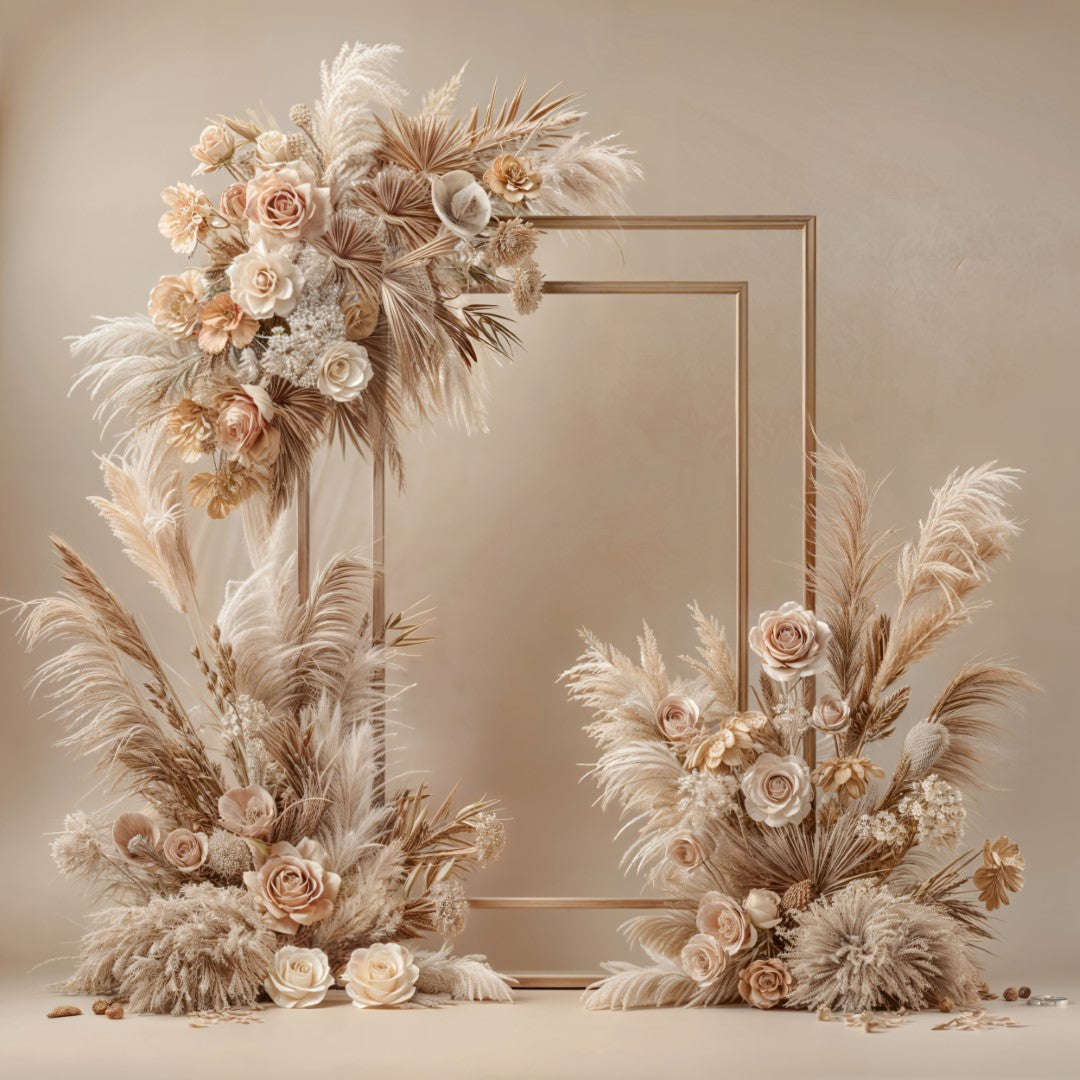 Whimsical Boho: Beige Frame Backdrop