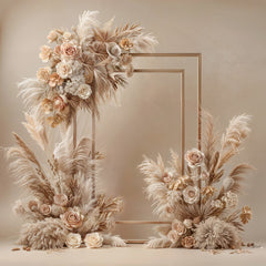 Whimsical Boho: Beige Frame Backdrop