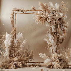 Neutral Luxe: Boho Beige Backdrop