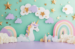 Unicorn Fantasy Backdrop for Newborn & Kids Photography