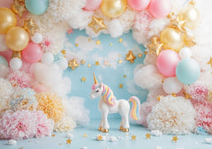 Pastel Unicorn Background for Baby & Toddler Shoots