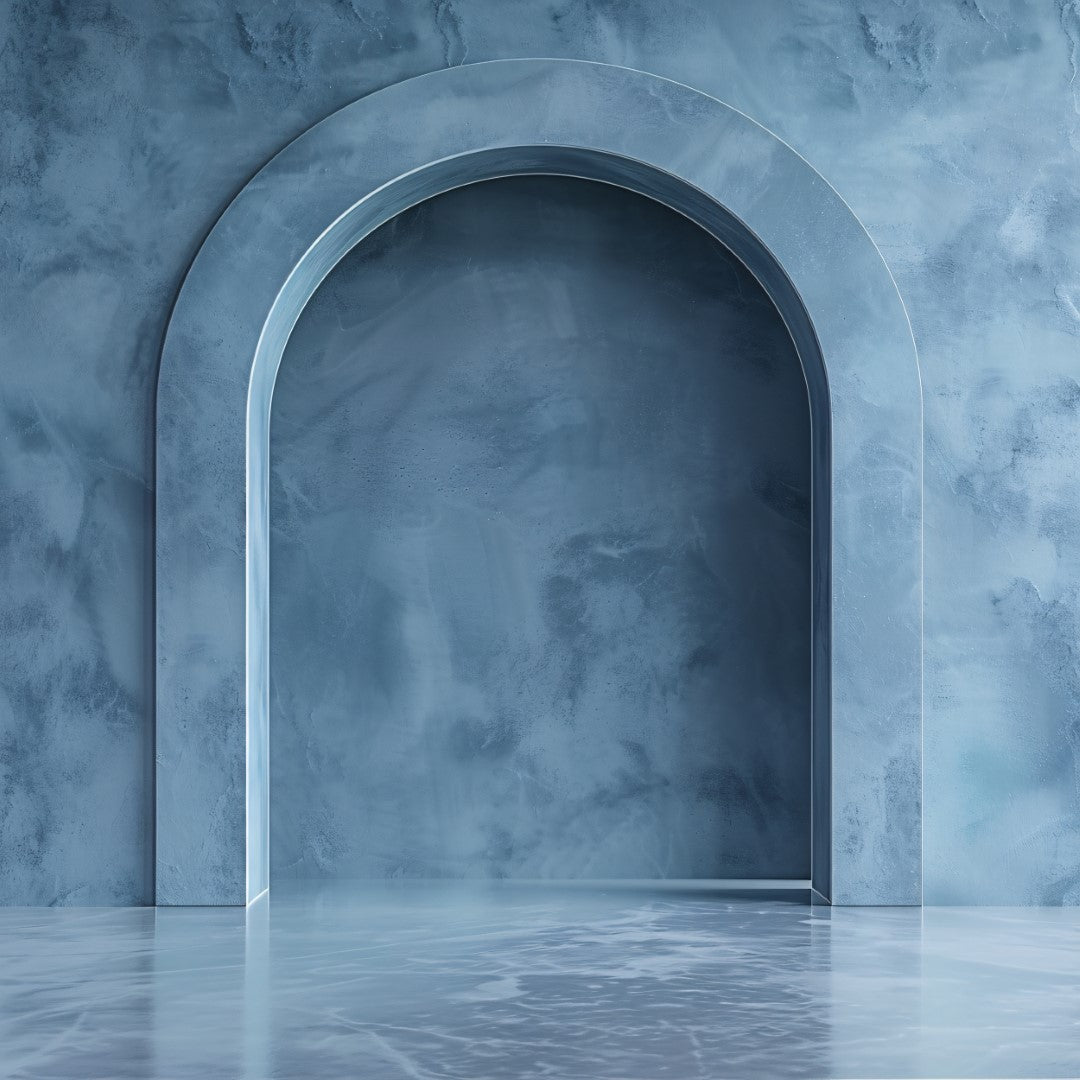 Trendy Blue Boho Backdrops for Maternity & Fashion Photography