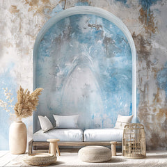 Cool & Calm Blue Boho Backdrops for Model Portfolios
