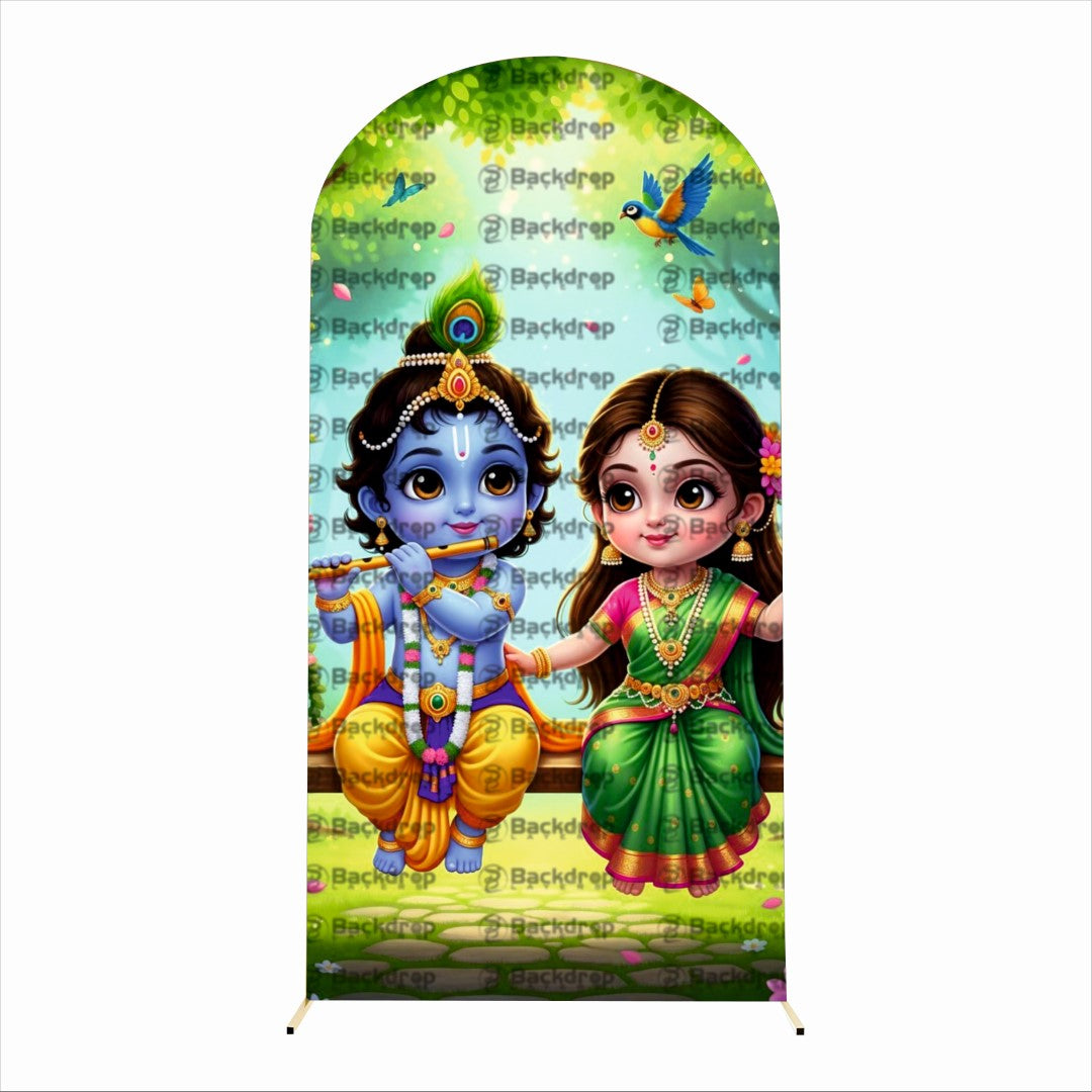 Little Krishna Theme Photography Backdrop