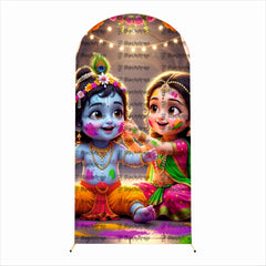Holi Krishna Theme Backdrop