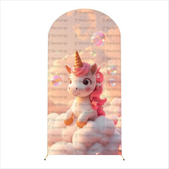 Pastel Rainbow Unicorn Backdrop - Fits Rectangle & Arch Stand