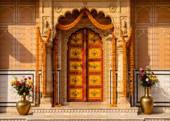 Traditional Indian Door Backdrop