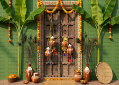 Simple and Janmashtami Backdrop