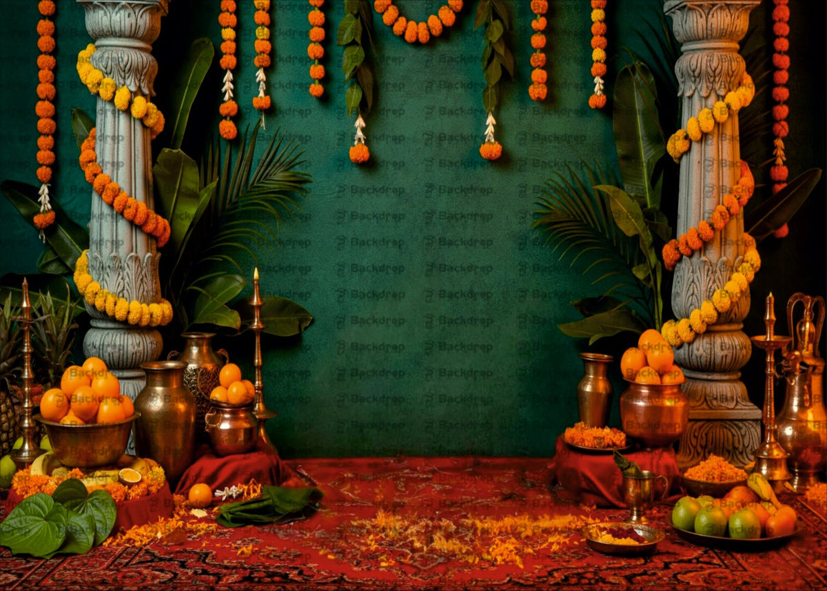 Elegant Krishna Theme with Soft Tones