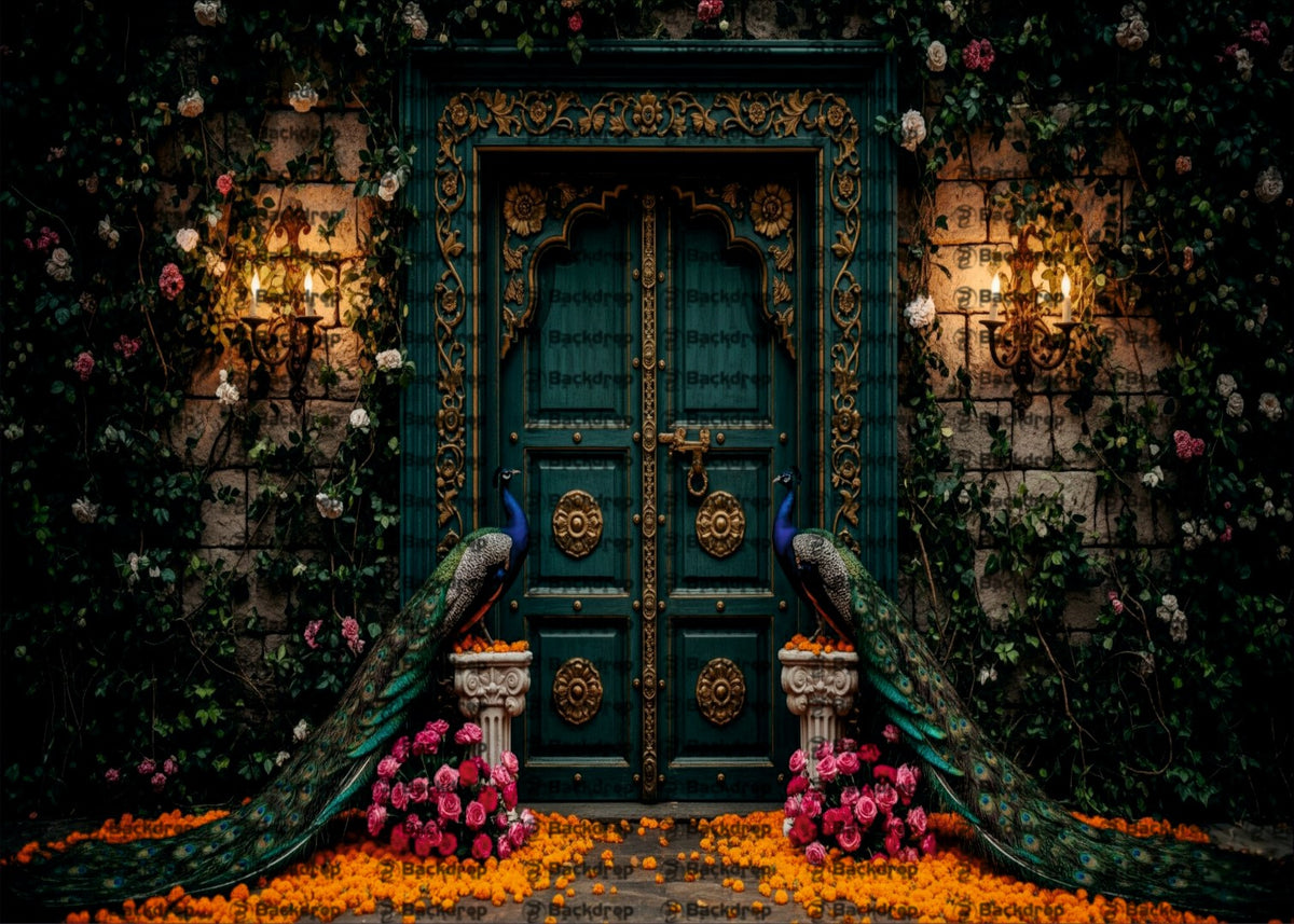 Dark Shade Krishna Theme Photography Background